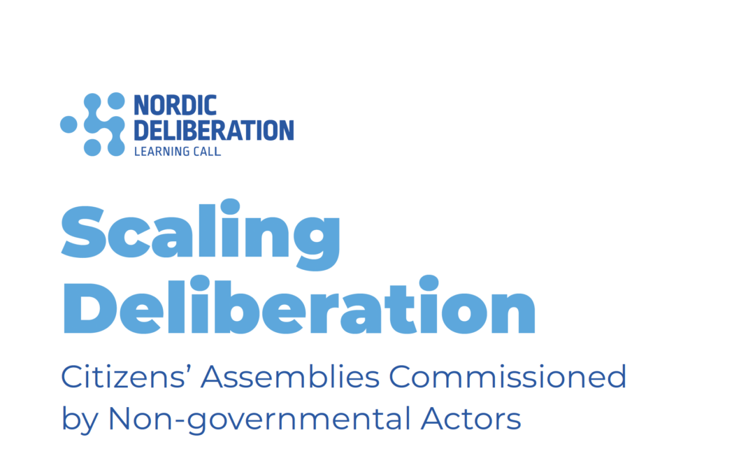 Deliberation spreder sig – også uden for det offentlige